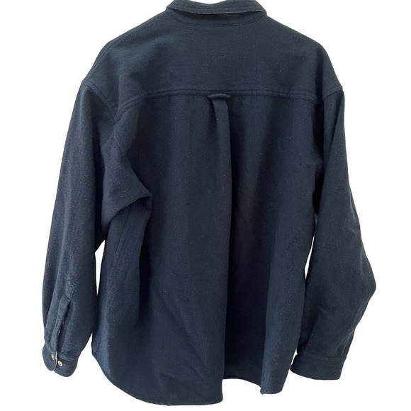 Columbia Navy Blue Men’s Wool Blend Button Down Shirt Jacket Size XXL - Picture 4 of 7